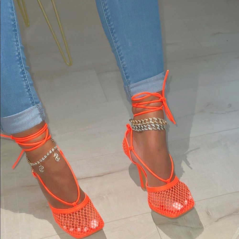 Fishnet heels